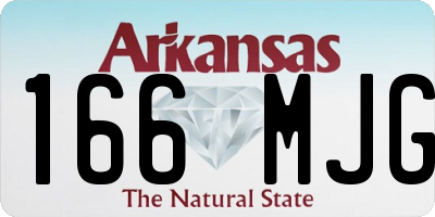 AR license plate 166MJG