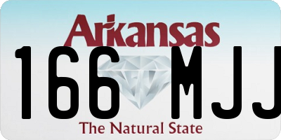 AR license plate 166MJJ