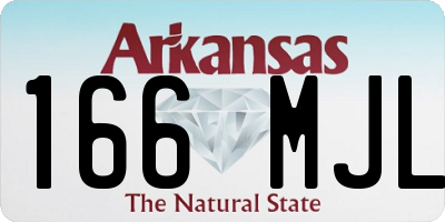 AR license plate 166MJL