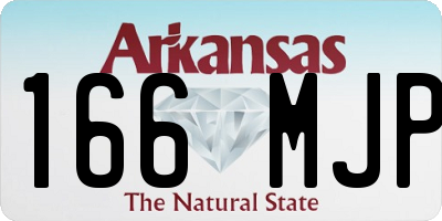 AR license plate 166MJP