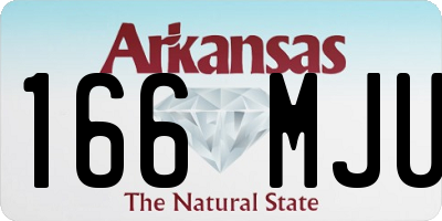 AR license plate 166MJU