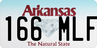 AR license plate 166MLF