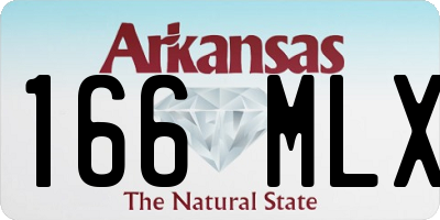 AR license plate 166MLX