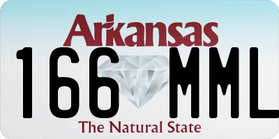 AR license plate 166MML