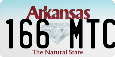 AR license plate 166MTC