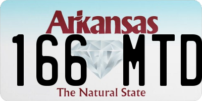 AR license plate 166MTD