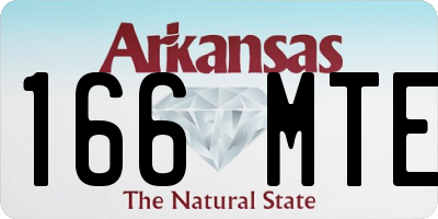 AR license plate 166MTE