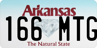 AR license plate 166MTG