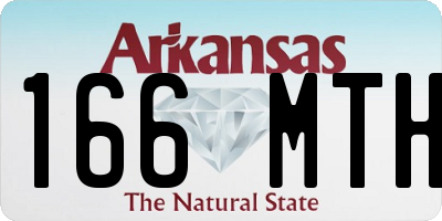 AR license plate 166MTH