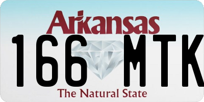 AR license plate 166MTK