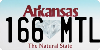 AR license plate 166MTL