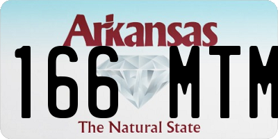 AR license plate 166MTM