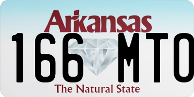 AR license plate 166MTO
