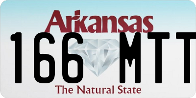 AR license plate 166MTT