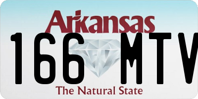 AR license plate 166MTV