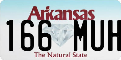 AR license plate 166MUH