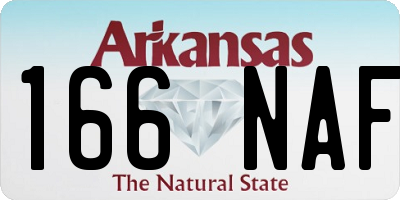 AR license plate 166NAF
