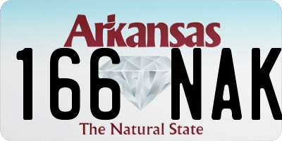 AR license plate 166NAK