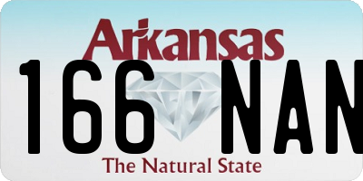AR license plate 166NAN