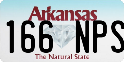 AR license plate 166NPS