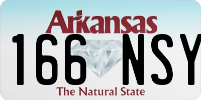 AR license plate 166NSY
