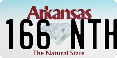 AR license plate 166NTH