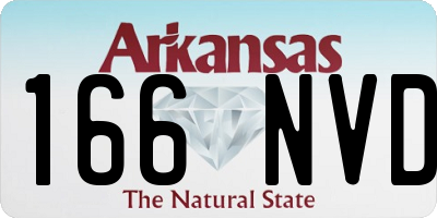 AR license plate 166NVD