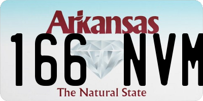 AR license plate 166NVM