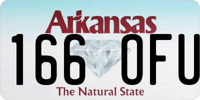 AR license plate 166OFU