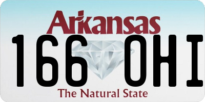 AR license plate 166OHI