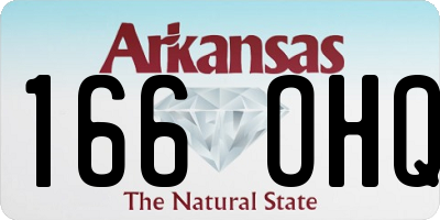 AR license plate 166OHQ