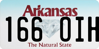 AR license plate 166OIH