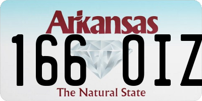 AR license plate 166OIZ