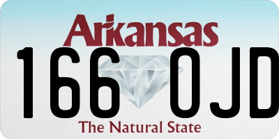 AR license plate 166OJD