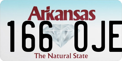 AR license plate 166OJE