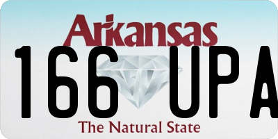 AR license plate 166UPA