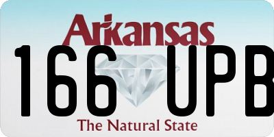 AR license plate 166UPB