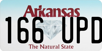 AR license plate 166UPD