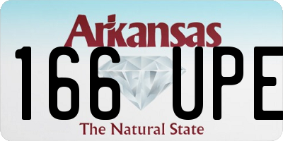 AR license plate 166UPE