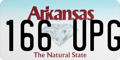 AR license plate 166UPG