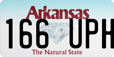 AR license plate 166UPH