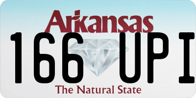 AR license plate 166UPI
