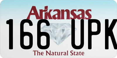 AR license plate 166UPK