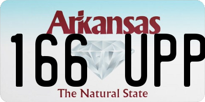 AR license plate 166UPP