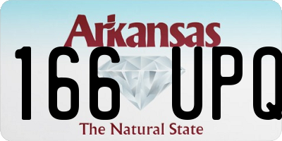 AR license plate 166UPQ
