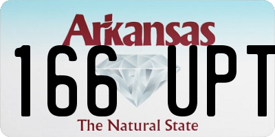 AR license plate 166UPT