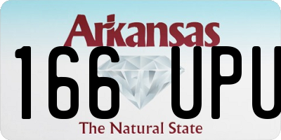 AR license plate 166UPU