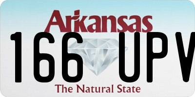 AR license plate 166UPV