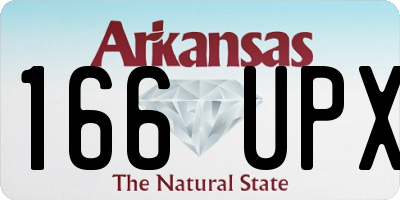 AR license plate 166UPX