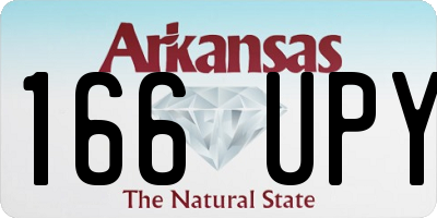 AR license plate 166UPY
